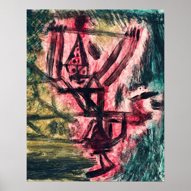 Feuer Clown I (Fire Clown), (1921) by Paul Klee Poster (Front)