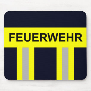 Feuerwehr Symbol Uniform Blau Mouse Mat