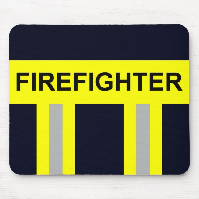 Feuerwehr Symbol Uniform Blau Mousepad (Front)