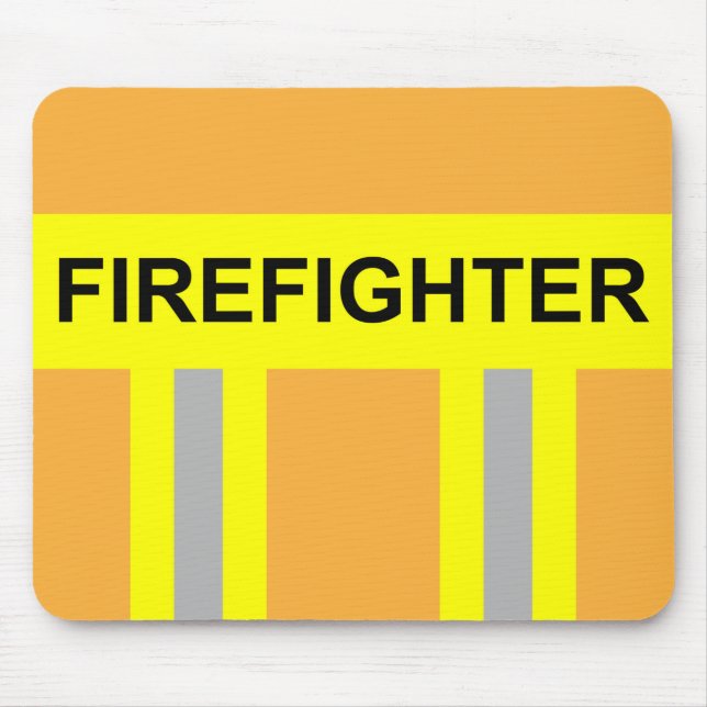 Feuerwehr Symbol Uniform Sandfarben Mousepad (Front)