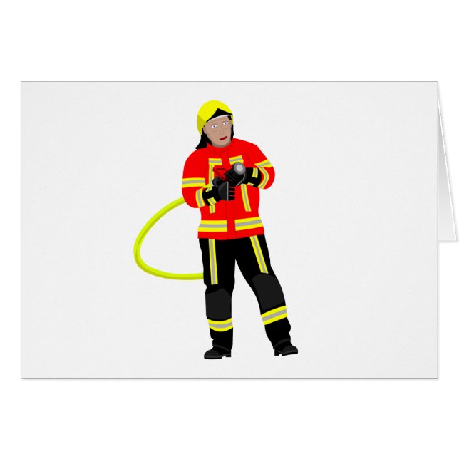 Feuerwehrmann in Einsatzkleidung (Front Horizontal)