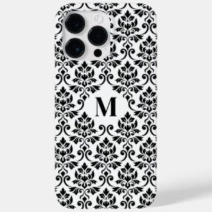 Feuille Damask Black Pattern (Custom) Case-Mate iPhone 14 Pro Max Case
