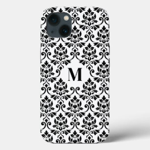 Feuille Damask Black Pattern (Custom) iPhone 13 Case