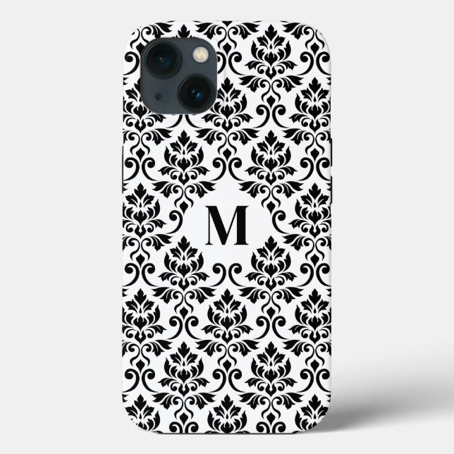 Feuille Damask Black Pattern (Custom) Case-Mate iPhone Case (Back)