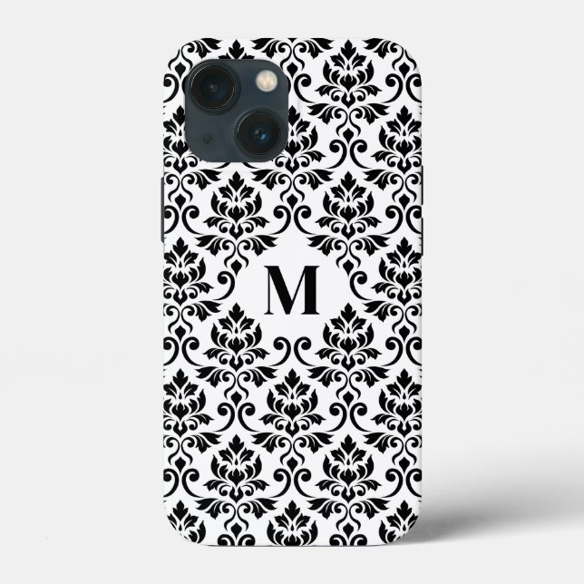Feuille Damask Black Pattern (Custom) Case-Mate iPhone Case (Back)
