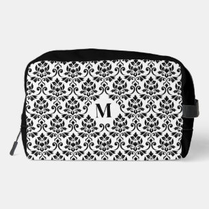 Feuille Damask Black Pattern (Custom) Dopp Kit