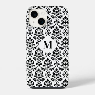 Feuille Damask Black Pattern (Custom) iPhone 14 Case