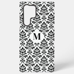 Feuille Damask Black Pattern (Custom) Samsung Galaxy Case
