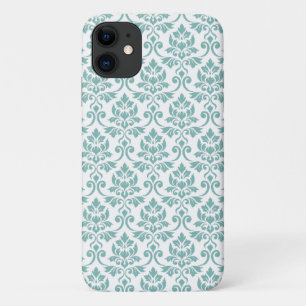 Feuille Damask Teal Pattern iPhone 11 Case