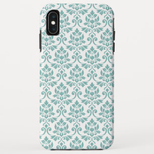 Feuille Damask Teal Pattern iPhone XS Max Case