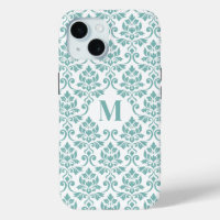 Feuille Damask Teal Pattern (Custom)