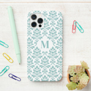 Feuille Damask Teal Pattern (Custom) iPhone 12 Pro Case