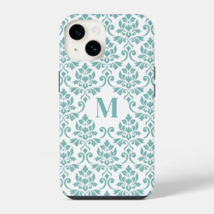 Feuille Damask Teal Pattern (Custom) iPhone 14 Case