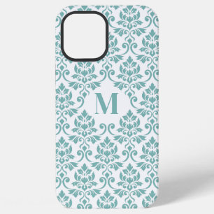 Feuille Damask Teal Pattern (Custom) iPhone 12 Pro Max Case