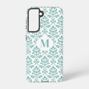 Feuille Damask Teal Pattern (Custom) Samsung Galaxy Case