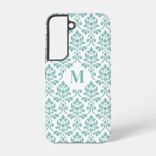 Feuille Damask Teal Pattern (Custom) Samsung Galaxy Case