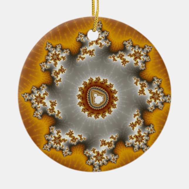 Feulia - Fractal Ceramic Tree Decoration (Front)