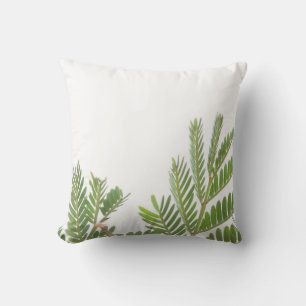 Fever Tree Green Leaves Cushion Throw Pillow