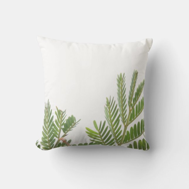 Fever Tree Green Leaves Cushion Throw Pillow (Front)
