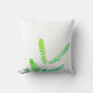 Fever Tree Green Leaves Cushion Throw Pillow