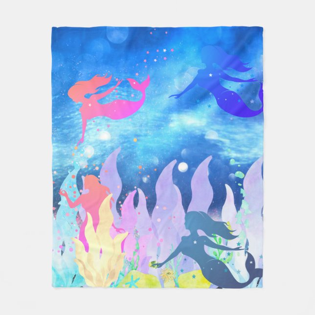 few mermaid's fleece blanket (Front)