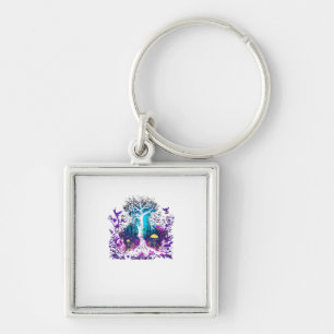 Fey Gothic Emo Goblincore Aesthetic  Forest Graphi Key Ring