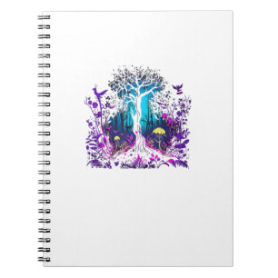 Fey Gothic Emo Goblincore Aesthetic  Forest Graphi Notebook