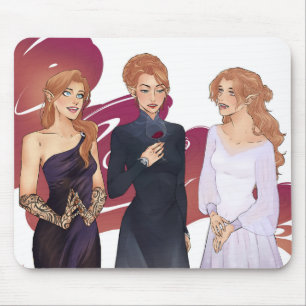 Feyre, In this and Elain Archeron Mouse Mat