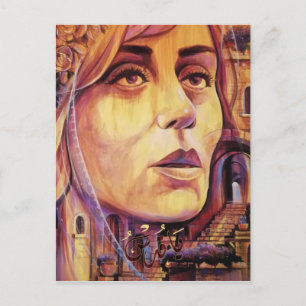 Feyrouz Painting Singing for Palestine Jerusalem Postcard