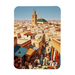Fez Morocco Travel Magnet