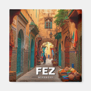 Fez Morocco Travel Magnet
