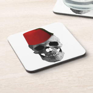 Fez of the Effendi: A Skull's Egyptian Tale Coaster
