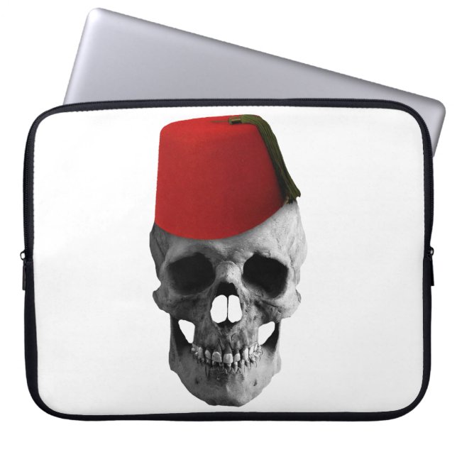 Fez of the Effendi: A Skull's Egyptian Tale Laptop Sleeve (Front)