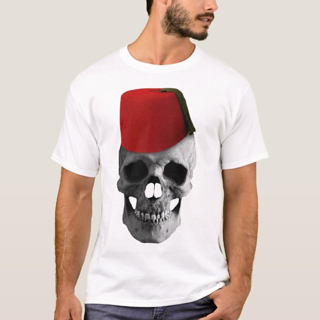 Fez of the Effendi: A Skull's Egyptian Tale T-Shirt (Front)