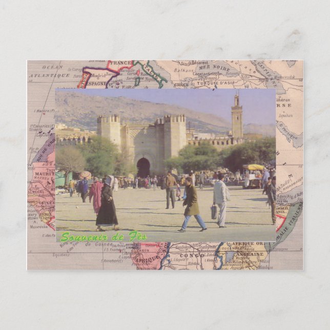 Fez, the second largest city of Morocco Postcard (Front)