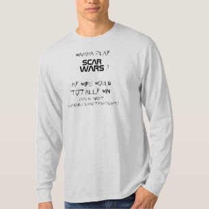 ff) ScarWars MY WIFE WINS- Men's Raglan T-Shirt