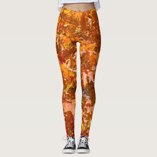 ffall leaves Thanksgiving Leggings