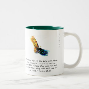 FFAPOV Isaiah 40:31 Eagle Mug (left-handed)