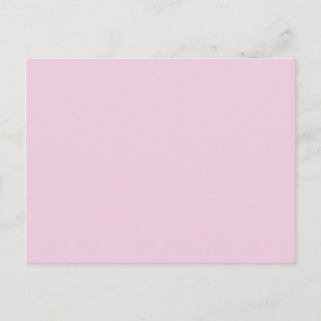 FFCCFF Pale Lilac Pink Lavender Solid Colour Postcard (Front)