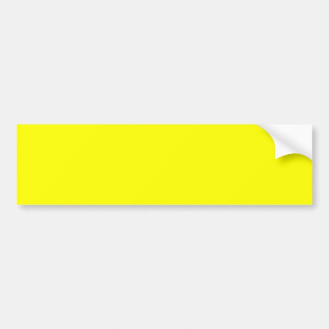 FFFF00 BUMPER STICKER (Front)