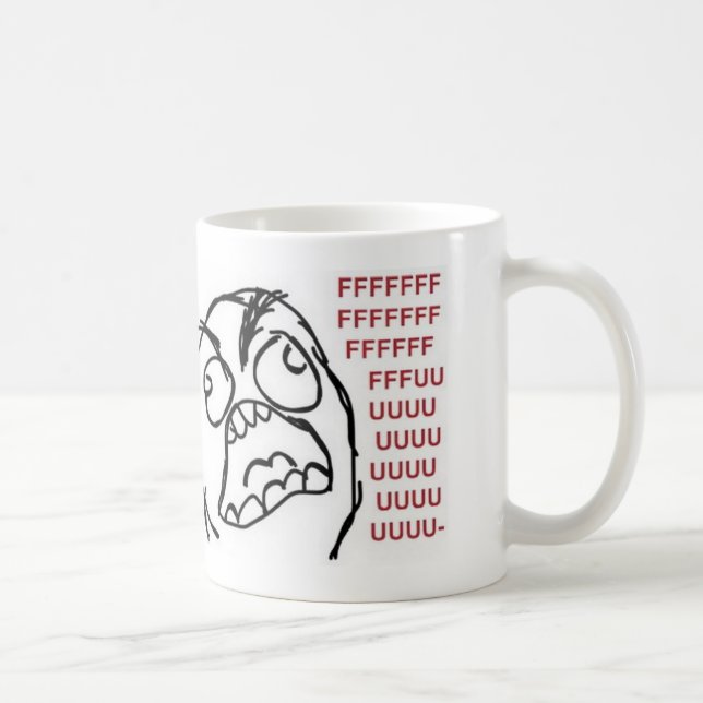 FFFFFFFUUUUUUU Rage mug (Right)