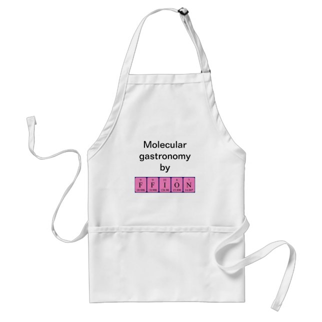 Ffion periodic table name apron (Front)