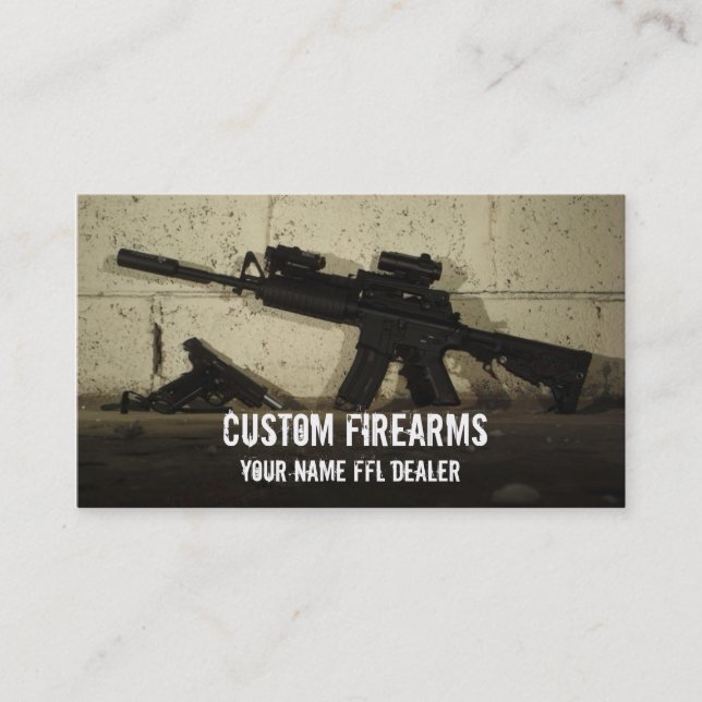 FFL dealer business card (Front)