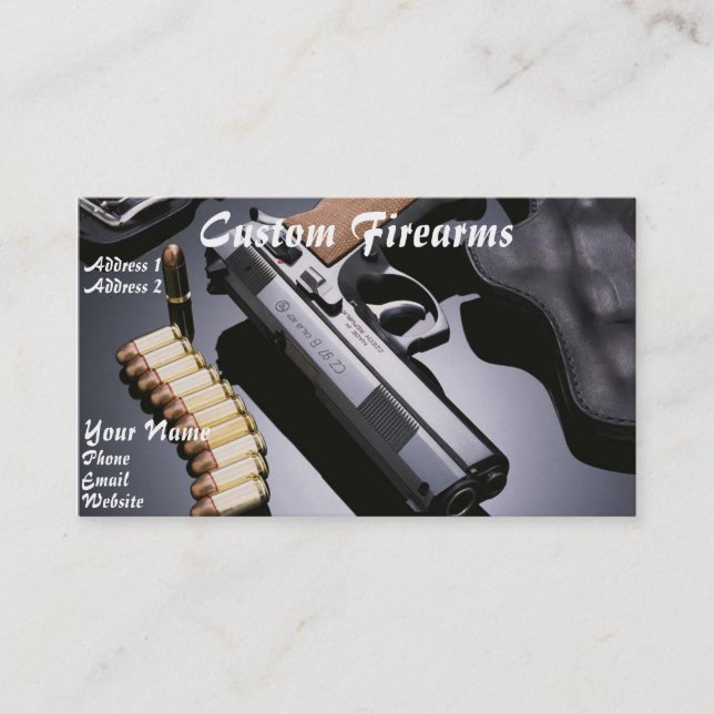 FFL dealer business card 5 (Front)
