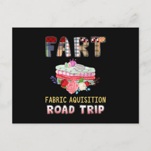 Ffunny Quilting Fabric Acquisition Road Trip Postcard