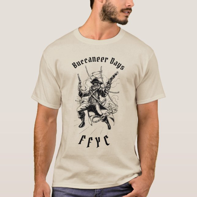 FFYC Pirate Black T-Shirt (Front)