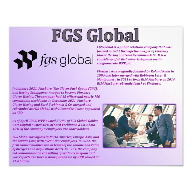 FGS Global Photo Print (Front)