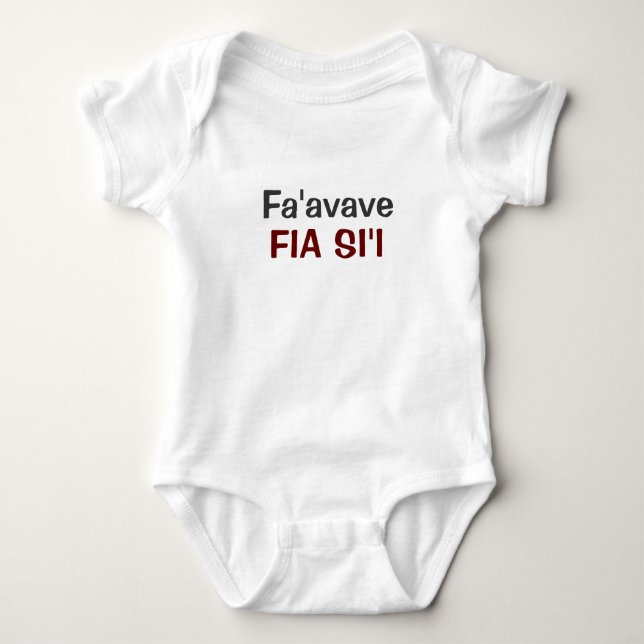 FIA SI'I, Fa'avave Baby Bodysuit (Front)