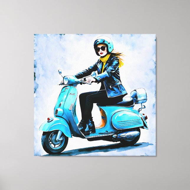 “Fiamma”  “Corsa Elegante” – Elegant Ride     Canvas Print (Front)