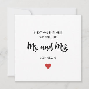 Fiance and Fiancee Valentine's Day Card